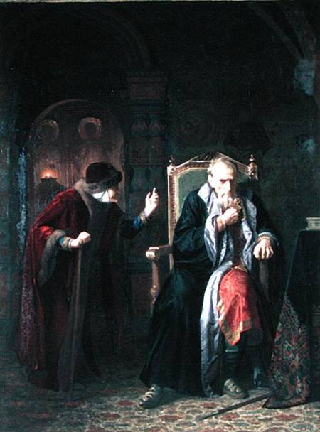 Tsar Ivan IV (1530-84) the Terrible and his Wet Nurse à Karl Bogdanowitsch Wenig