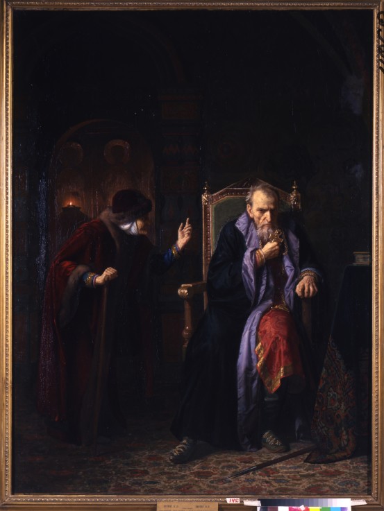 Tsar Ivan the Terrible and his nurse à Karl Bogdanowitsch Wenig