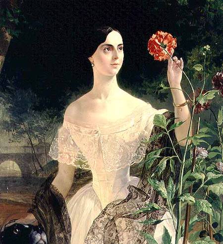 Portrait of Sofia Andreyevna Shuvalova (1829-1912) à Karl Pavlovich Bryullov