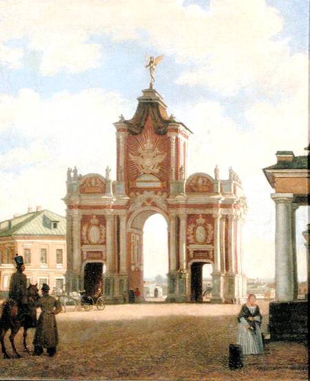 The Red Gate in Moscow à Karl-Fridrikh Petrovich Bodri