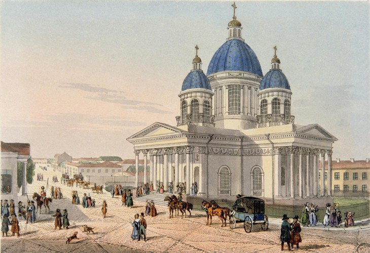 The Trinity Cathedral of the Izmailovsky Regiment in Saint Petersburg à Karl Petrowitsch Beggrow