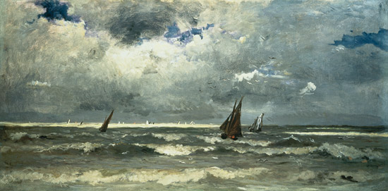 Seascape à Karl Pierre Daubigny