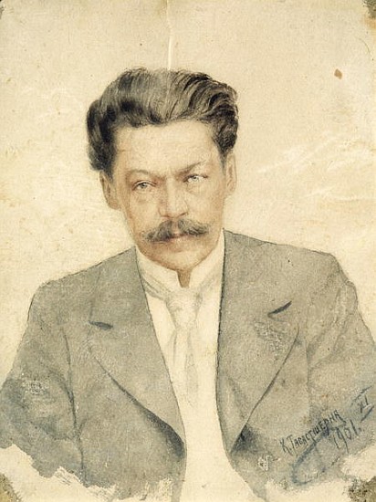 Portrait of the composer Anton Arensky (w/c on cardboard) à Karl Tavaststjerna