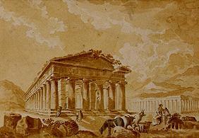 Le temple de Poséïdon à Paestum.