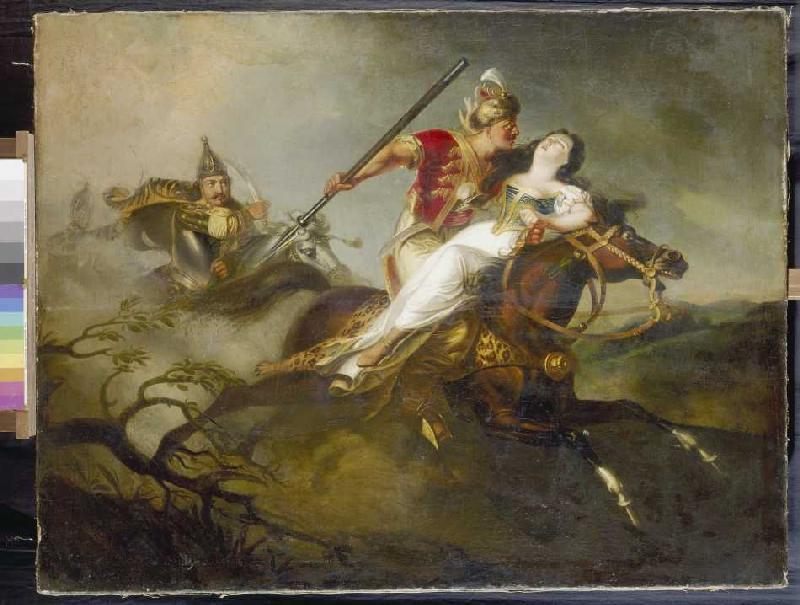 Prince Ladislaus dans la bataille à Cserhalom. à Károly Kisfaludy