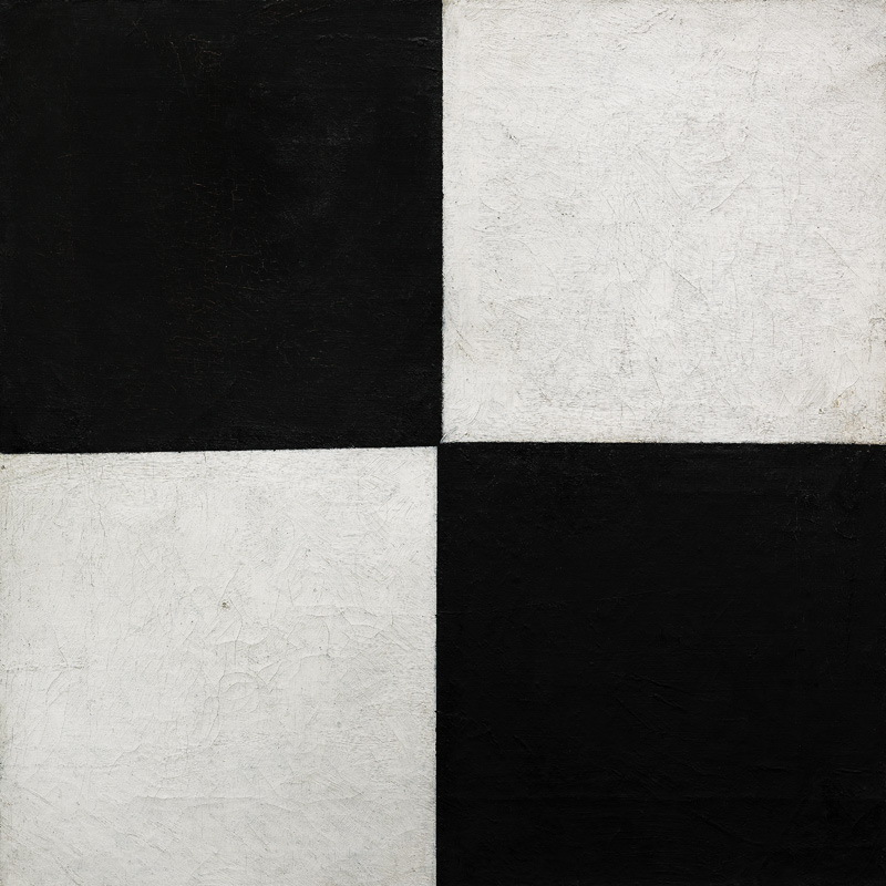 Vier Quadrate, 1915 à Kasimir Severinovich Malewitsch