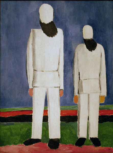 K.Malevich / Two Male Figures / 1928/32 à Kasimir Severinovich Malewitsch