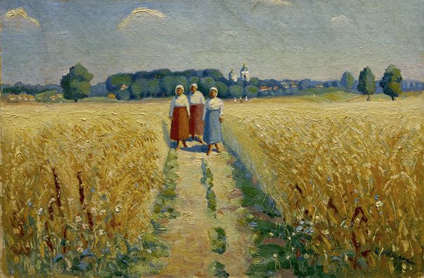K.Malevich, Three women on a path à Kasimir Severinovich Malewitsch