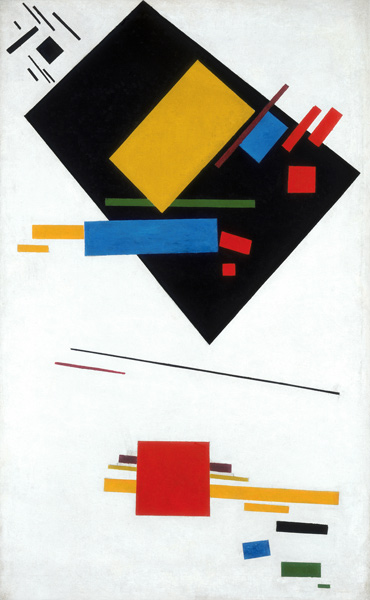 Suprematist painting (Black Trapezoid and Red Square) à Kasimir Severinovich Malewitsch