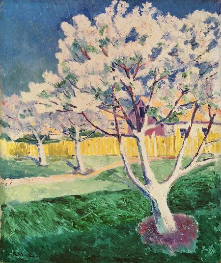 K.Malevich, Blossoming apple trees