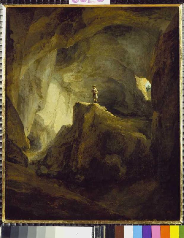 l'intérieur de la caverne d'ours à Welschenrohr à Kaspar Wolf