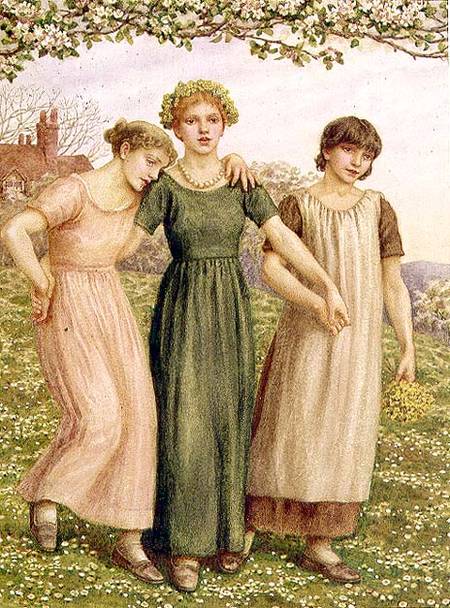 Three Young Girls à Kate Greenaway