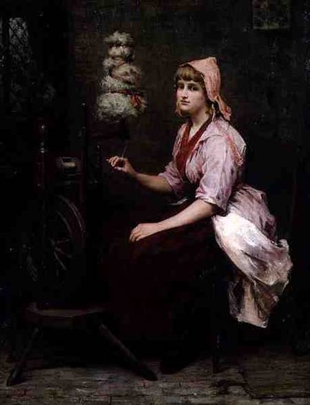 The Girl at the Spinning Wheel à Katherine D.M Bywater