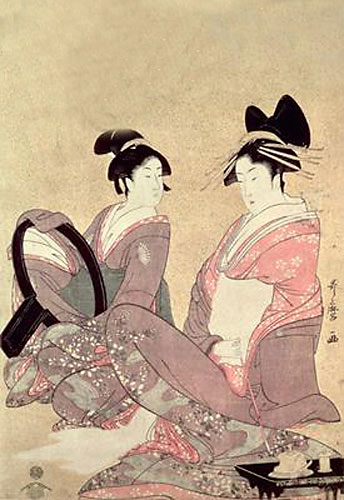 The Courtesan Hana-Murasaki à Kitagawa  Utamaro