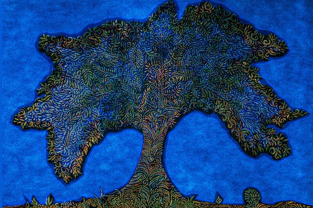 Blue tree à Klaus Wortmann