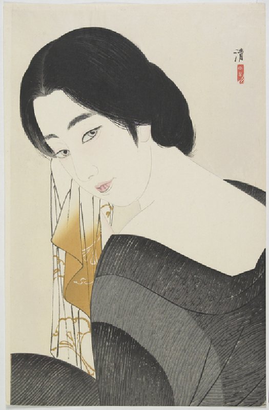 After the Bath, 1933 (colour woodblock print) à Kobayakawa Kiyoshi
