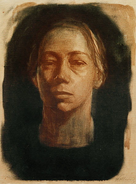 Self-portrait en face à Käthe Kollwitz