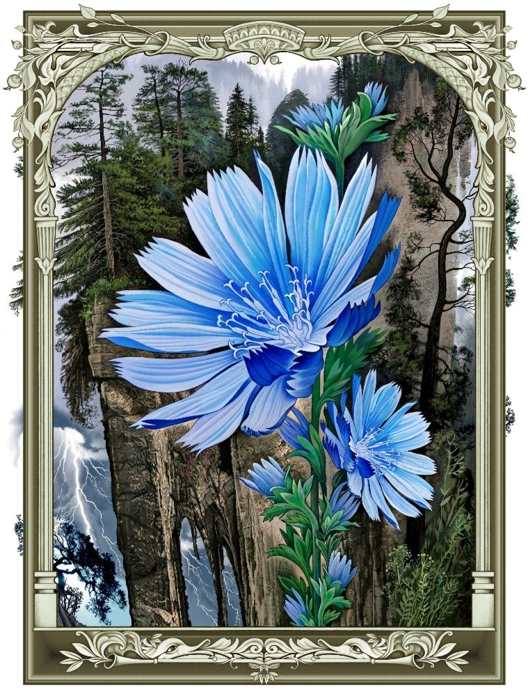 Blauen Blumen à Konstantin Avdeev