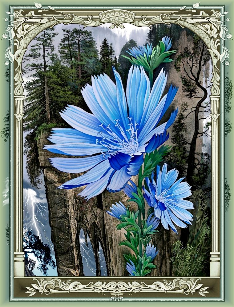 Blauen Blumen (Variante) à Konstantin Avdeev