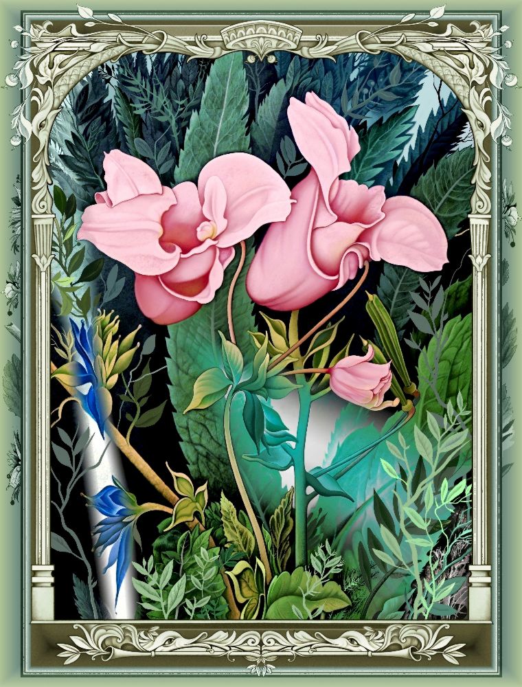 Die rosafarbene Blumen (Variante) à Konstantin Avdeev