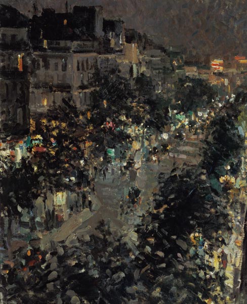 Paris at night, Boulevard des Italiens à Konstantin Alexejewitsch Korowin