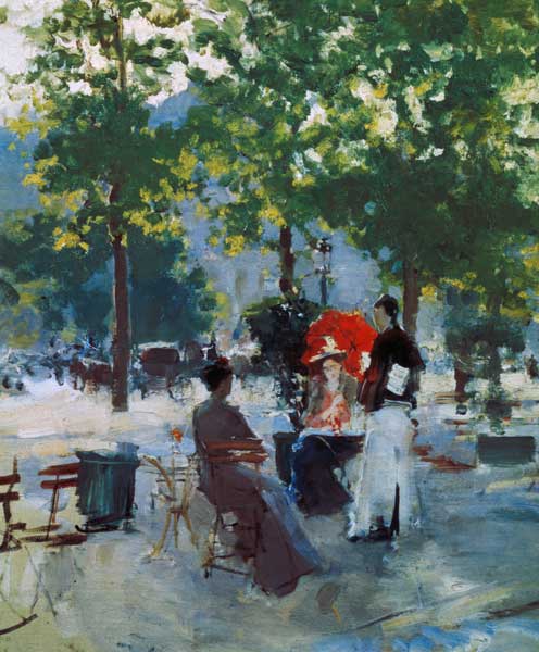 Café in Paris à Konstantin Alexejewitsch Korowin
