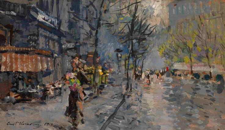 A Street in Paris à Konstantin Alexejewitsch Korowin