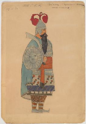 Costume design for the opera The golden Cockerel by N. Rimsky-Korsakov