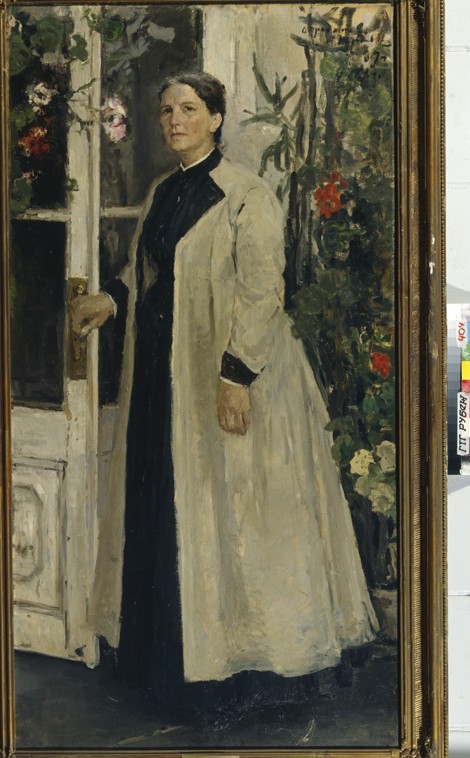 Portrait of Olga Pavlovna Orlova (1838-1926) à Konstantin Alexejewitsch Korowin