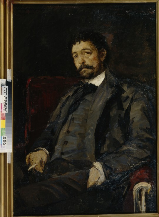 Portrait of the opera singer Angelo Masini (1844-1926) à Konstantin Alexejewitsch Korowin