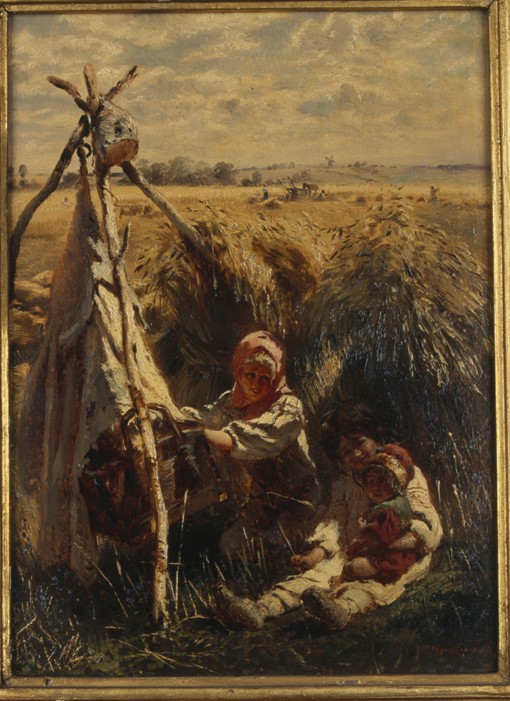 Children in the Fields à Konstantin Jegorowitsch Makowski