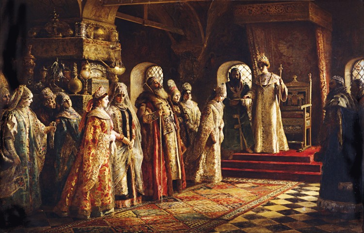 Tsar Alexei Mikhailovich Choosing a Bride à Konstantin Jegorowitsch Makowski