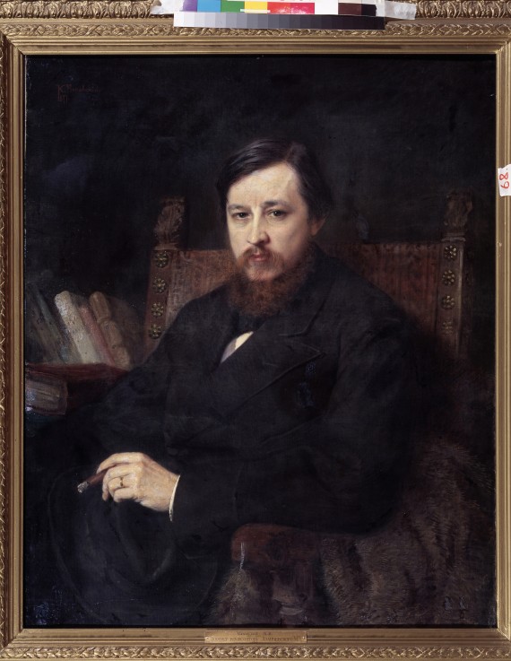 Portrait of the composer Mikhail P. Azanchevsky (1839-1881) à Konstantin Jegorowitsch Makowski