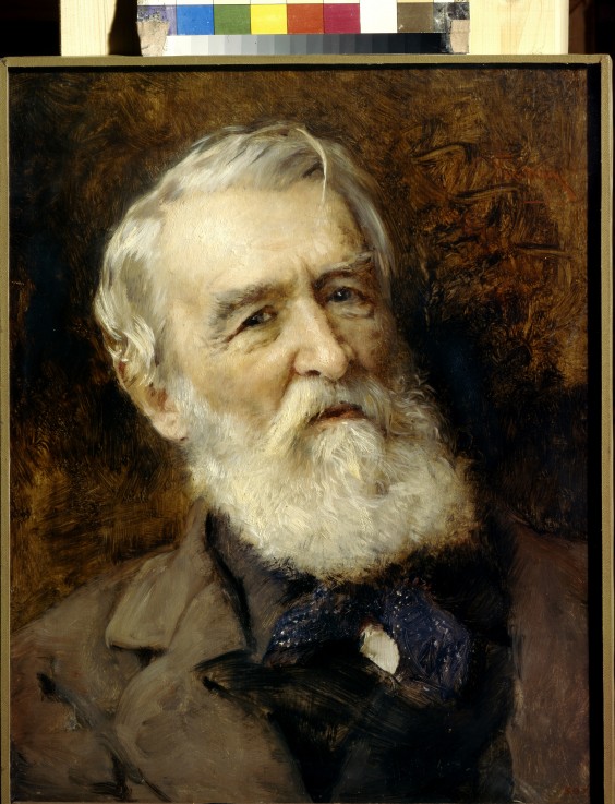 Portrait of the author Dmitry Grigorovich (1822-1899) à Konstantin Jegorowitsch Makowski
