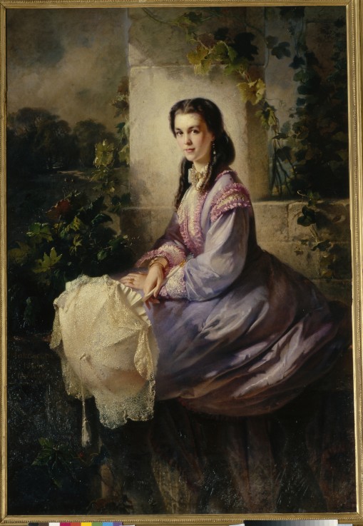 Portrait of Countess S.L. Stroganova à Konstantin Jegorowitsch Makowski