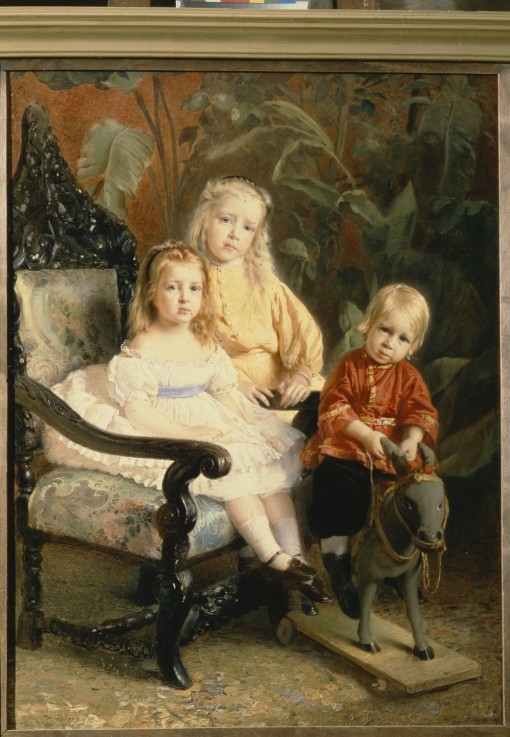 Portrait of the Stasov's Children à Konstantin Jegorowitsch Makowski