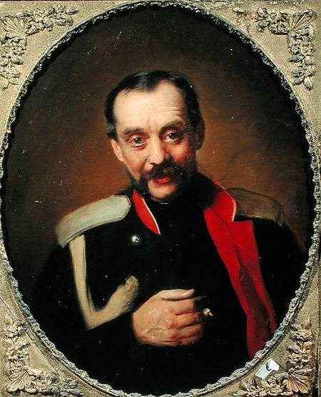 Portrait of the composer Cesar A. Kyui (1835-1918) à Konstantin Jegorowitsch Makowski