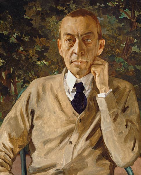 portrait du compositeur Rachmaninow. à Konstantin Somow