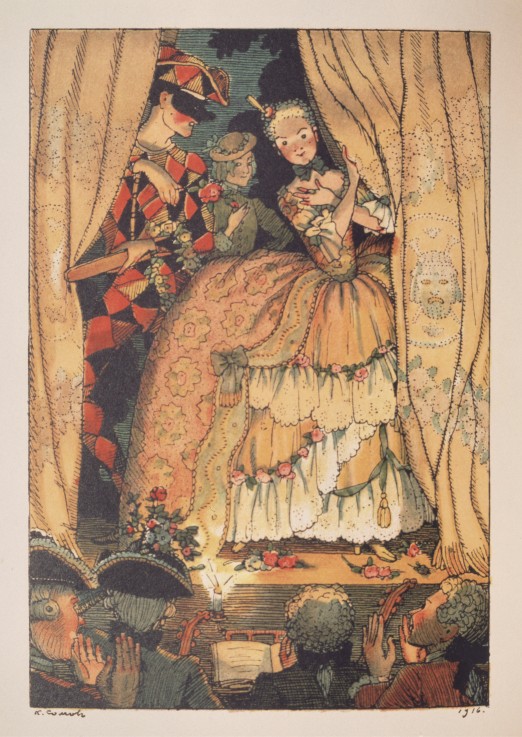 Illustration to "The Book of Marquise" by Franz Blei à Konstantin Somow