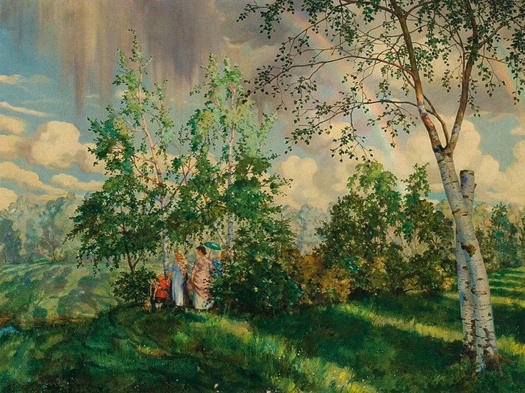 Landscape with a Rainbow à Konstantin Somow