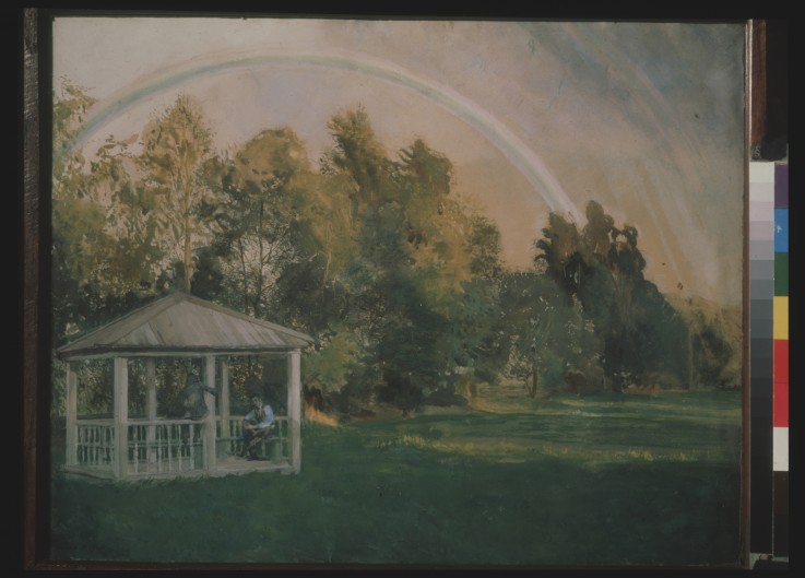 Landscape with a rainbow à Konstantin Somow
