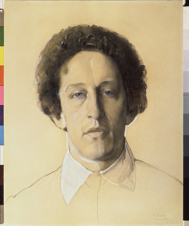 Portrait of the poet Alexander Blok (1880-1921) à Konstantin Somow
