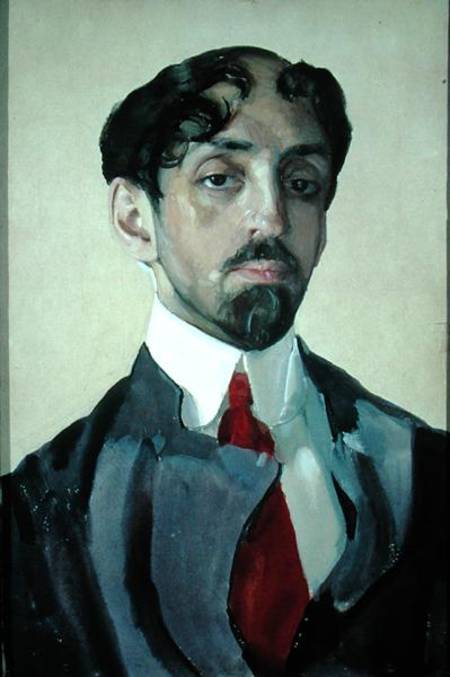 Portrait of Mikhail Kuzmin (1875-1936) à Konstantin Somow