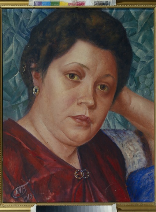 Portrait of the Opera singer Vera Petrova-Zvantseva à Kosjma Ssergej. Petroff-Wodkin