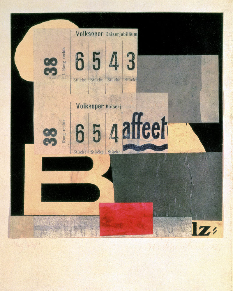 Collage M2 439, 1922 à Kurt Schwitters