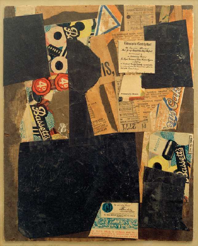 Ohne Titel (This is to Certify that) à Kurt Schwitters