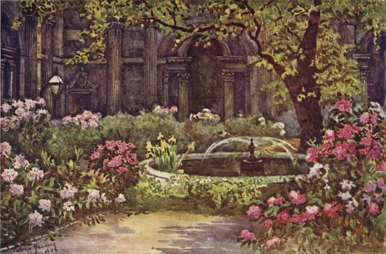 The Bank Garden à Lady Victoria Marjorie Harriet Manners
