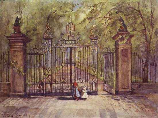 The Garden Gates, Grays Inn à Lady Victoria Marjorie Harriet Manners