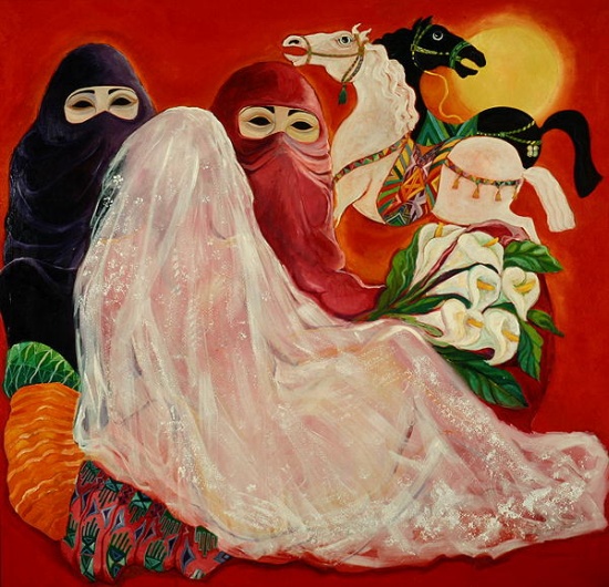 Desert Bride, 1989-90 à Laila  Shawa