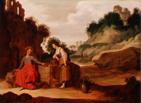 Christ and the woman of Samaria à Lambert Jacobsz ou Jacobs